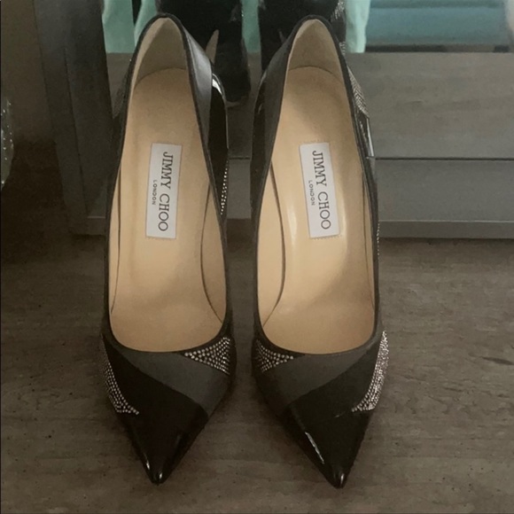NEW Jimmy Choo Shoes stiletto heels 38 black @jimmychoo #jimmychoo - Picture 8 of 12